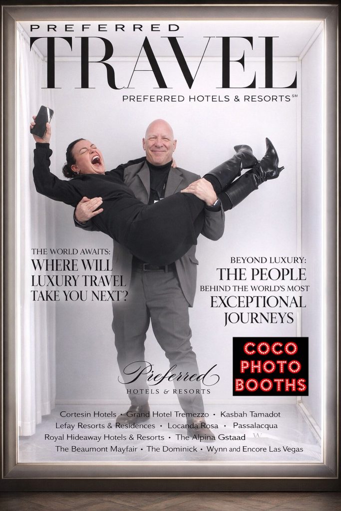 awards evening is complete with a magazine cover photo booth